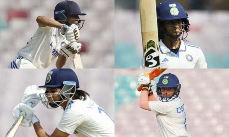 India Women scored 410/7 against England in the first day of only test