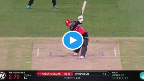 Jake Fraser McGurk scored an impressive 55 runs in 23 balls against Brisbane Heat