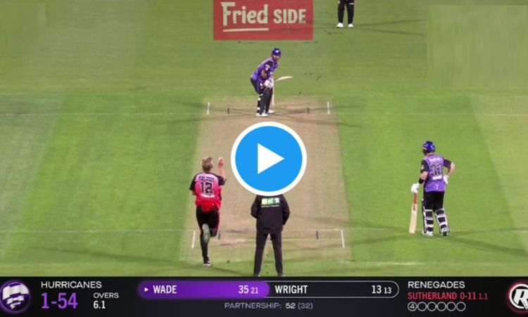 matthew wade monster six against Will Sutherland in Big Bash league Clash Watch Video