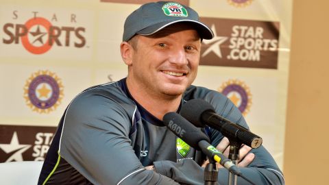 Bangalore: Australian cricket team during practice session at Chinnaswamy Stadium