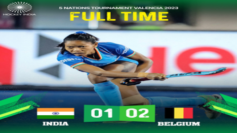 Indian women’s hockey team goes down 1-2 to Belgium in 5 Nations tournament