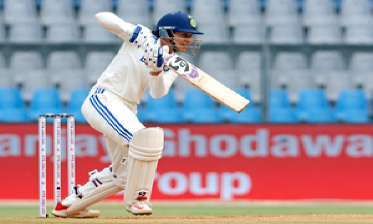 Mumbai: Second day of the Test cricket match between India Women and Australia Women