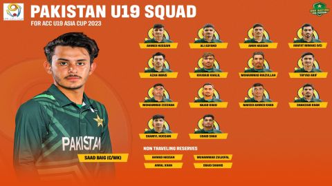 Pakistan announce Saad Baig as captain of 15-member squad for ACC U19 Asia Cup 2023