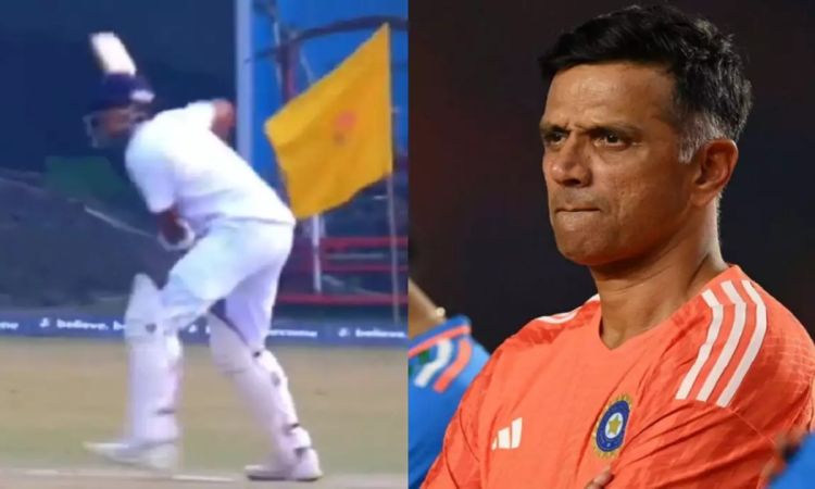 VIDEO: राहुल द्रविड़ के बेटे ने मचाया धमाल, 98 रनों की पारी में खेले अपने पापा जैसे शॉट्स