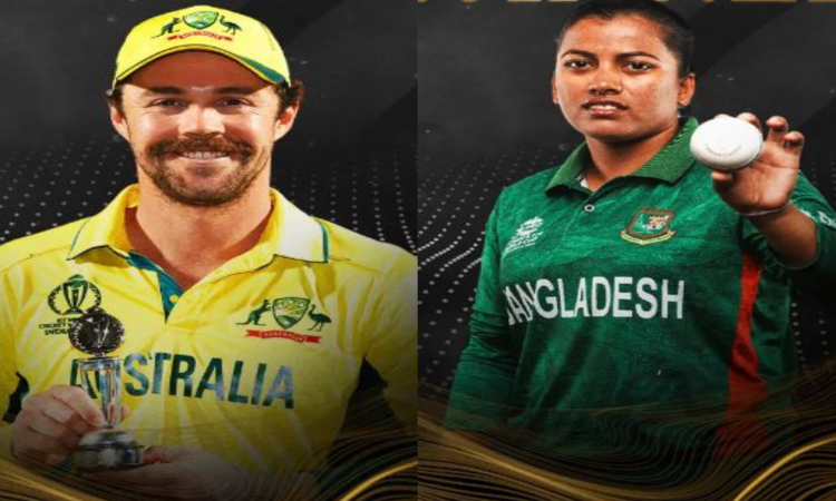 Travis Head and Nahida Akter voted ICC Players of the Month for November 2023