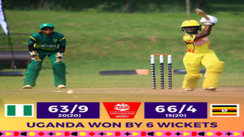 Uganda outplays Nigeria in ICC Women's T20 World Cup qualifier