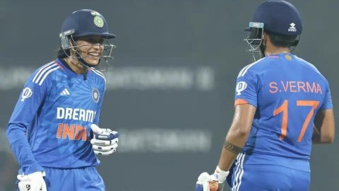 1st T20I: Smriti, Shafali fifties after Titas Sadhu's four-fer helps India romp to nine-wicket win