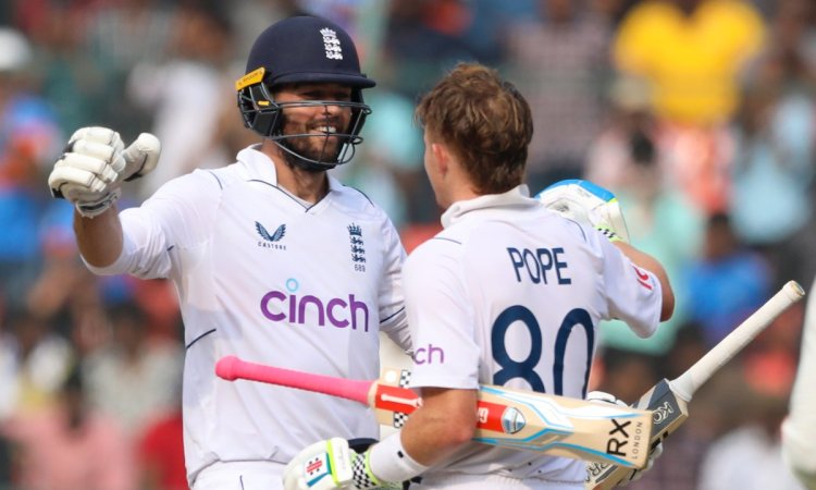 1st Test: Pope's stunning unbeaten 148 pulls England out of trouble; gives them 126-run lead over In