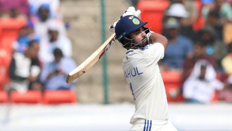 1st Test: Rahul, Axar keep steady India after Hartley dismisses top-order in chase of 231