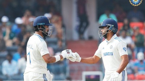 1st Test: Rahul’s unbeaten fifty, Iyer's solid 34 help India inch closer to lead  