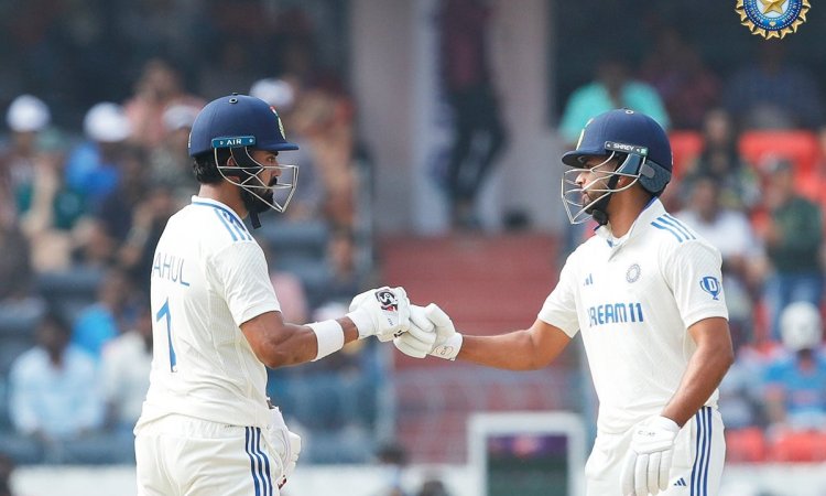 1st Test: Rahul’s unbeaten fifty, Iyer's solid 34 help India inch closer to lead