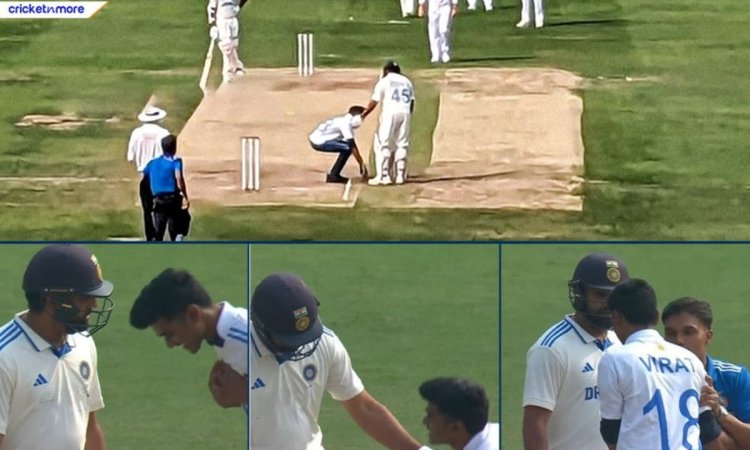 Rohit Sharma के फैन ने पार की हदें, मैदान में घुसकर छुए हिटमैन के पैर; देखें VIDEO