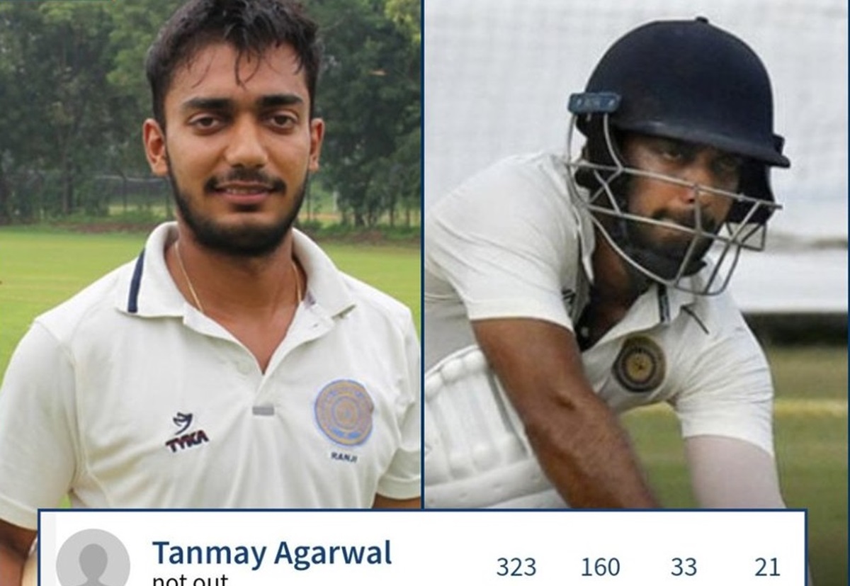 Tanmay Agarwal Tanmay Agarwal ने जड़ा क्रिकेट इतिहास का सबसे तेज़ तिहरा शतक : Tanmay Agarwal Fastest Triple-Century