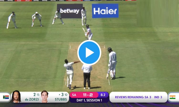 Tristan Stubbs falls cheaply on his Test debut courtesy Jasprit Bumrah Watch Video