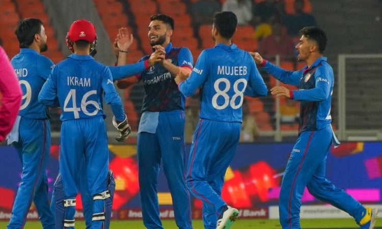 Ahmedabad: ICC Men's Cricket World Cup match between Afghanistan and South Africa