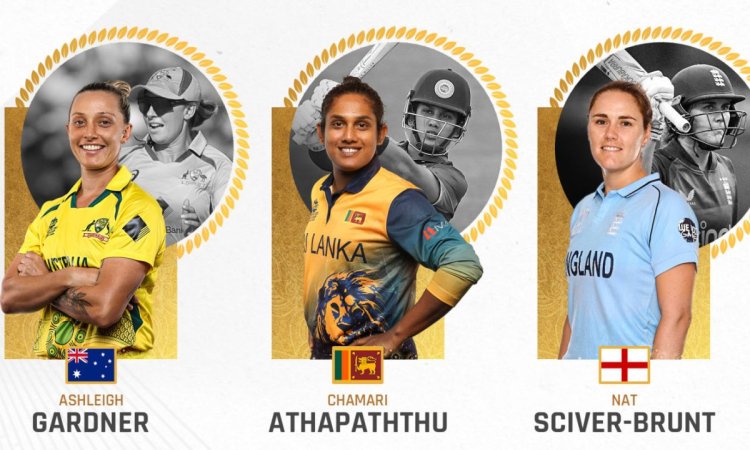 All-rounders Gardner, Sciver-Brunt, Athapaththu and Kerr nominated for ICC Women’s ODI Cricketer of 