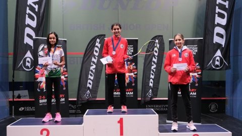 Anahat finishes runner-up at 2024 British Junior Open squash