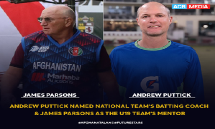 Andrew Puttick named as Afghanistan batting coach; Gordon Parsons appointed U19 team mentor