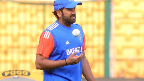 Bengaluru: India's players during a practice session ahead of the third T20 cricket match between In