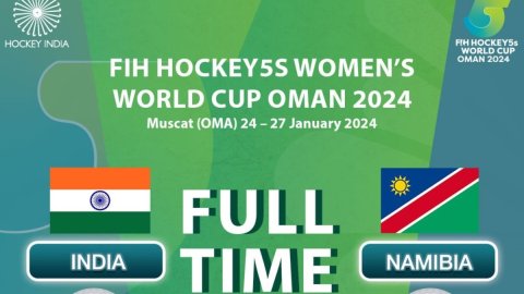 Hockey 5s Women's WC: India beat Namibia 2-0 to enter quarterfinal