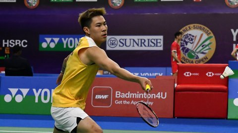 India Open: Lee Cheuk Yiu beat defending champion Kunlavut Vitidsarn