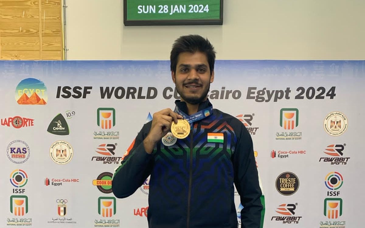 ISSF World Cup Divyansh Panwar Shoots Down World Record Enroute To