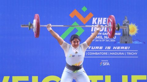 KIYG 2023: Weightlifter Keerthana sets new National Youth records; Maharashtra crosses 50-gold mark