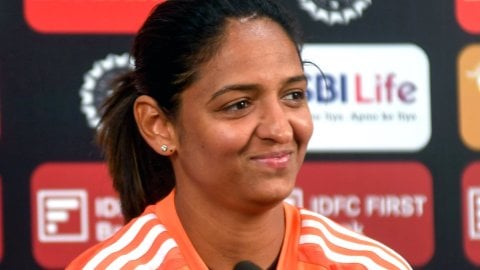 Mumbai: India women's cricket team captain Harmanpreet Kaur addresses a press conference