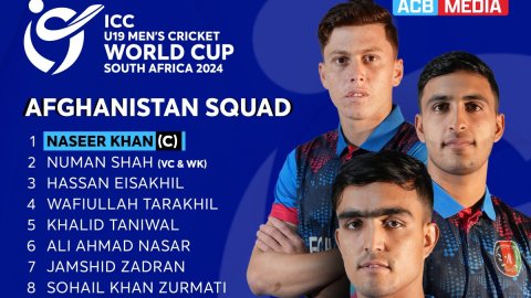 Naseer Khan to lead Afghanistan 18-member U-19 World Cup squad