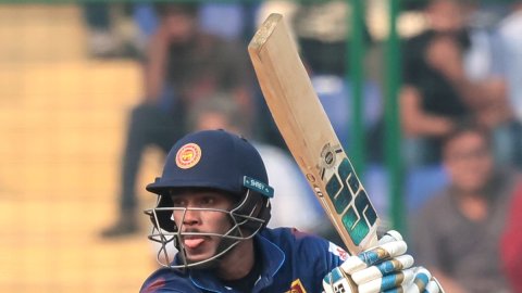 New Delhi : ICC Men's Cricket World Cup match between Bangladesh and Sri Lanka