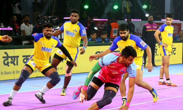 PKL: Jaipur Pink Panthers beat Tamil Thalaivas 42-27 to qualify for playoffs 