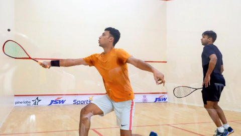 Senior Squash Open: Patel, Chavan score hard-fought wins