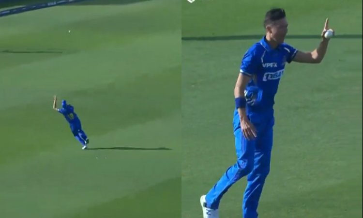 WATCH: 'कौन कहेगा ये बंदा 34 साल का है', ट्रेंट बोल्ट का ये कैच देखकर आपके होश उड़ जाएंगे