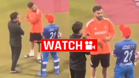 IND vs AFG 2nd T20I: इंदौर में विराट बने गुरु, गुरबाज को दिया ज्ञान; देखें VIDEO