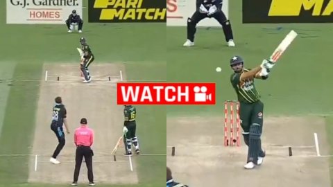 Babar Azam ने मारा तीर जैसा सीधा शॉट, VIDEO देखकर फैंस का दिल हो जाएगा खुश