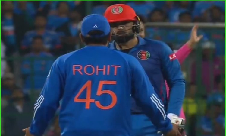 Live मैच में भिड़े रोहित शर्मा और मोहम्मद नबी, सुपर ओवर में मचा बवाल; देखें VIDEO