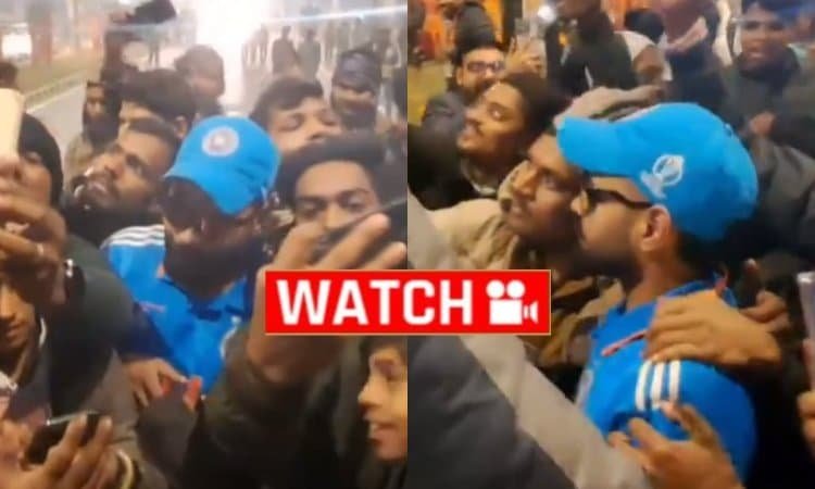 Watch- The people gathering and clicking selfie with Virat Kohli's duplicate in Ayodhya! அயோத்தியில் தென்பட்ட விராட் கோலி; இறுதியில் காத்திருந்த ட்விஸ்ட் - வைரலாகும் காணொளி!