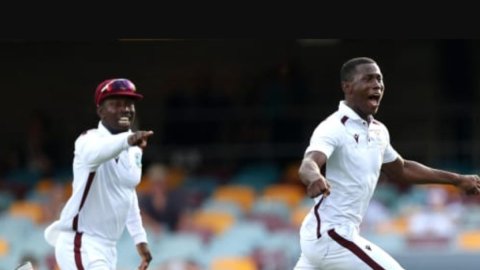 West Indies stun Australia in grandstand Brisbane finish