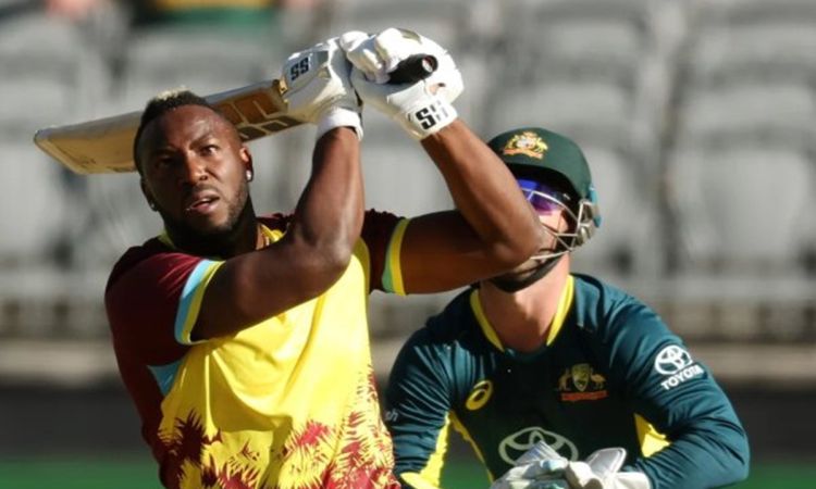 West Indies set 221 runs target for australia in 3rd T20I