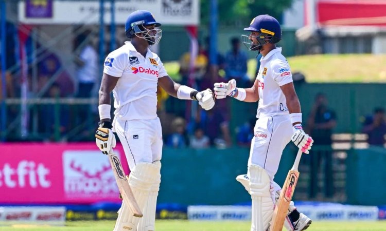 अफगानिस्तान के खिलाफ एकमात्र टेस्ट मैच में मैथ्यूज और चांदीमल ने जड़े शतक, श्रीलंका ने दूसरे दिन स्टं