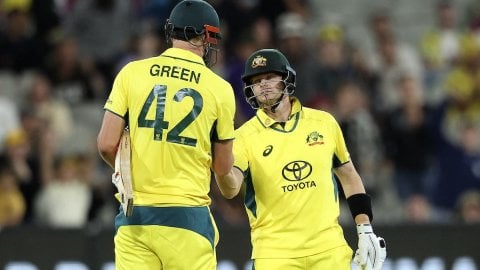 Smith, Green guide Australia to crushing win in 1st West Indies ODI