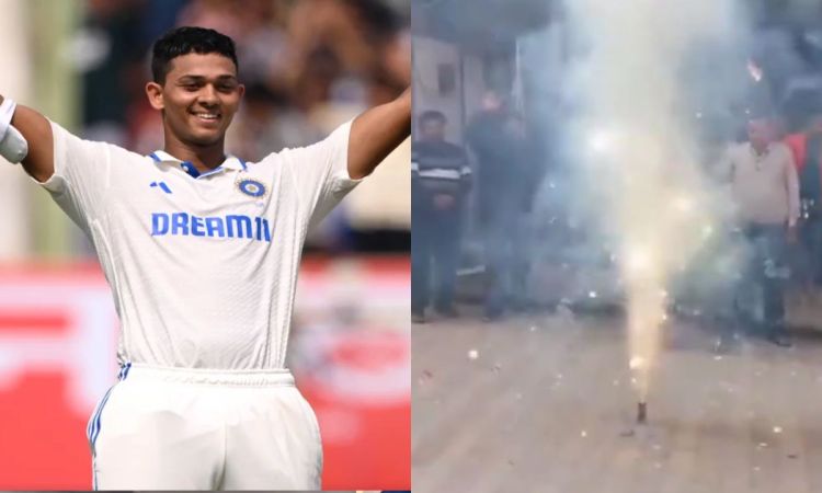 यशस्वी जायसवाल ने इंग्लैंड के खिलाफ जड़ा दोहरा शतक तो उनके होमटाउन में मनाया गया जोरदार जश्न, देखें Video 