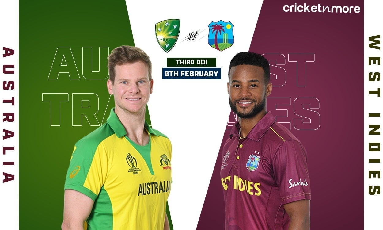 AUS vs WI Dream11 Prediction Match 3rd ODI, Australia vs West Indies