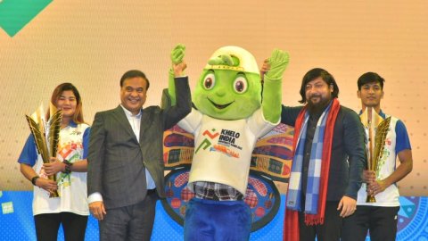 Himanta Biswa Sarma launches mascot for the Khelo India University Games 2023