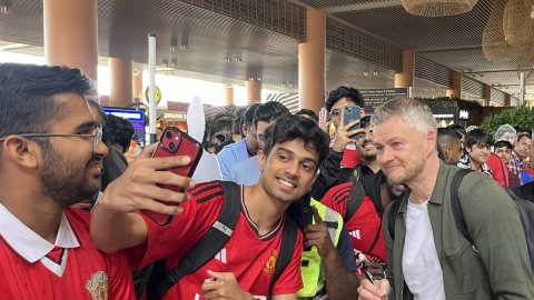 Manchester United Great Ole Gunnar Solskjaer arrives in India on his maiden visit