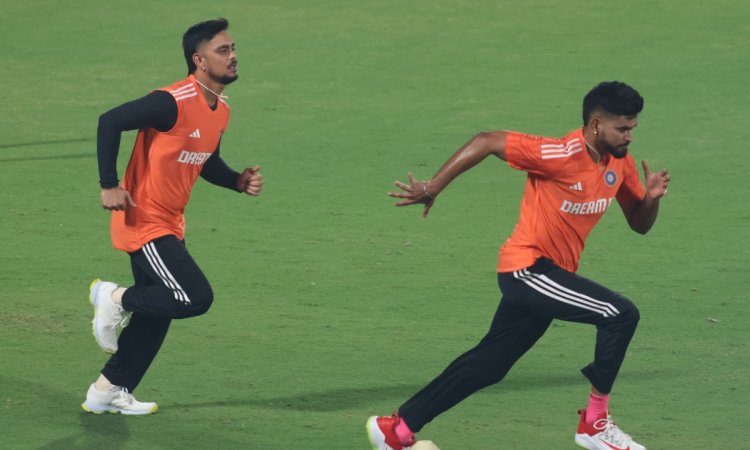 New Delhi: India's practice session at Arun Jaitley Stadium