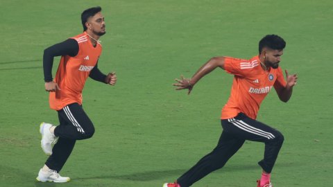 New Delhi: India's practice session at Arun Jaitley Stadium