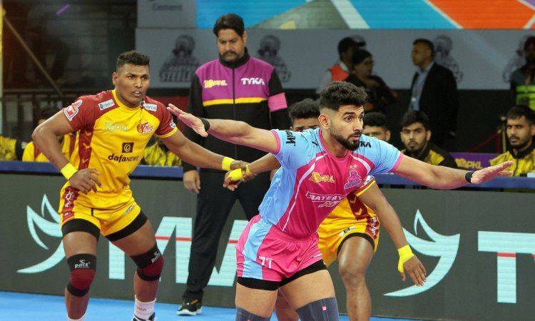 PKL 10: Sehrawat's 22 points not enough as Telugu Titans go down to Jaipur Pink Panthers