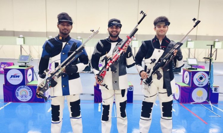 Shooter Arjun wins back-to-back trials, Ashi beats world record score