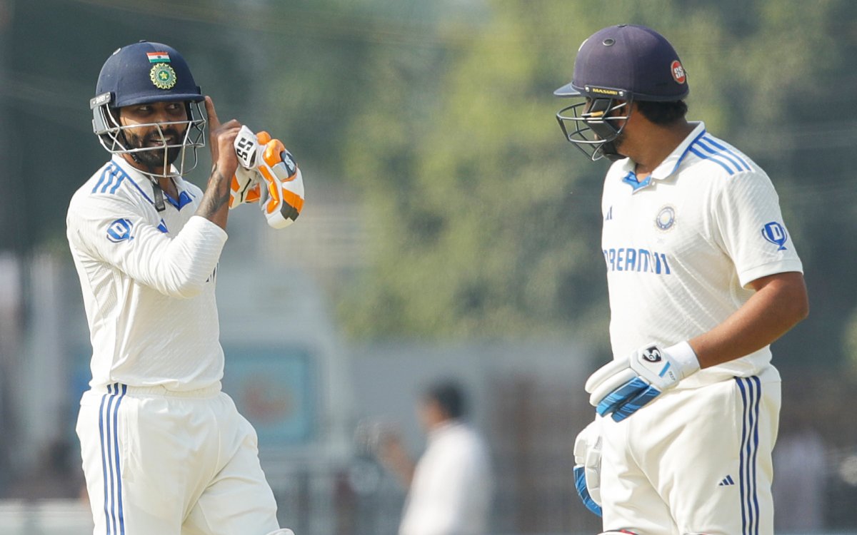 Rajkot: First day of the third cricket test match between India and England Third Test: England should take a leaf from Rohit and Jadeja’s batting, says Michael Vaughan